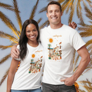 T-shirt Malaga Málaga Espagne tenue de ville blanche