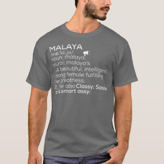 T-shirt Malaisa Nom Malaya Définition Malaisa Nom Femme M