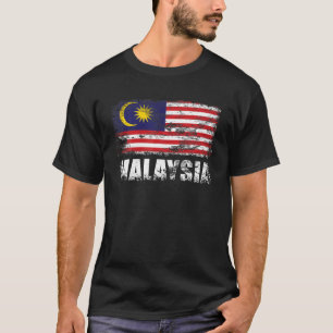 T-shirt Malaisie Drapeau T Chemise Malaysian Tee
