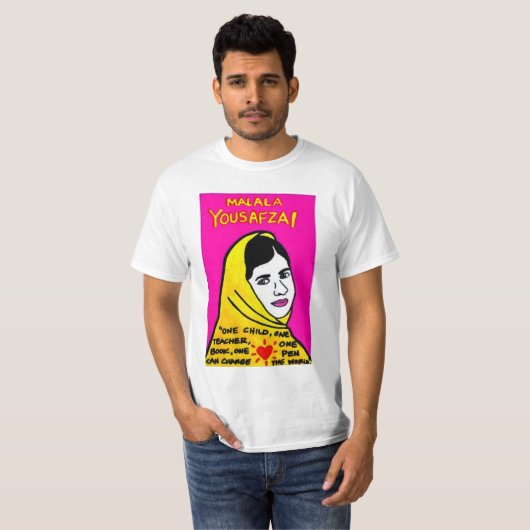 T-shirt Malala Yousafzai (Devant entier)