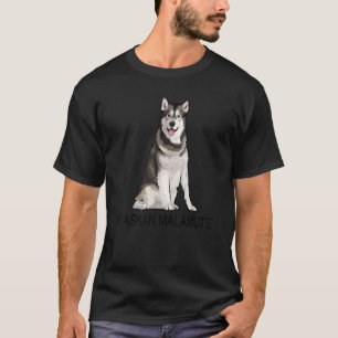 T-shirt Malamute, chien fou de l'Alaska