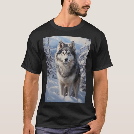 T-shirt Malamute d'Alaska (Devant)
