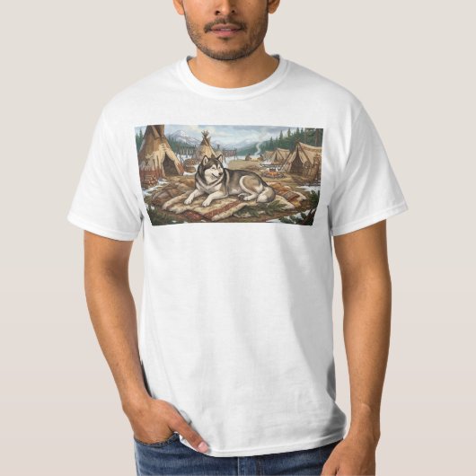 T-shirt Malamute indigène (Devant)