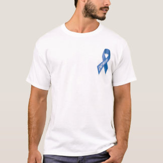 T-shirt Malaria de fin - ruban bleu