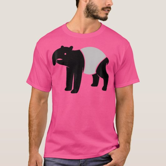 T-shirt Malayan Tapir Graphic Whimsical Outdoor Camping Co (Devant)
