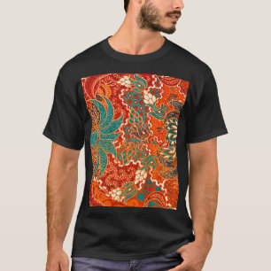T-shirt Malaysian Batik : Beau Motif d'art.