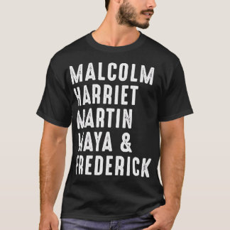 T-shirt Malcolm Harriet Martin Maya Frederick Black Leader