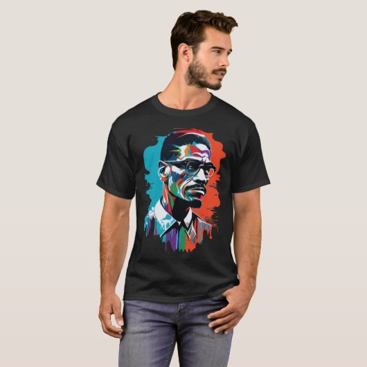 T-shirt Malcom X (Devant entier)