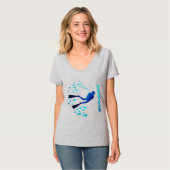 T-shirt Maldives bleues (Devant entier)
