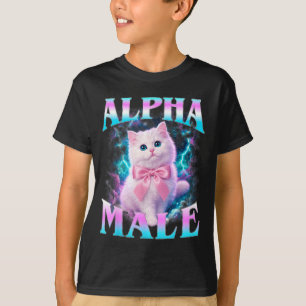 T-shirt Mâle Alpha Chat Mignon Chaton Hommes Femmes Chat D