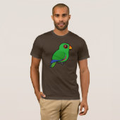 T-shirt Mâle de perroquet d'Eclectus (Devant entier)