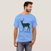 T-shirt Mâle de tartan de Campbell de citation de Robert (Devant entier)