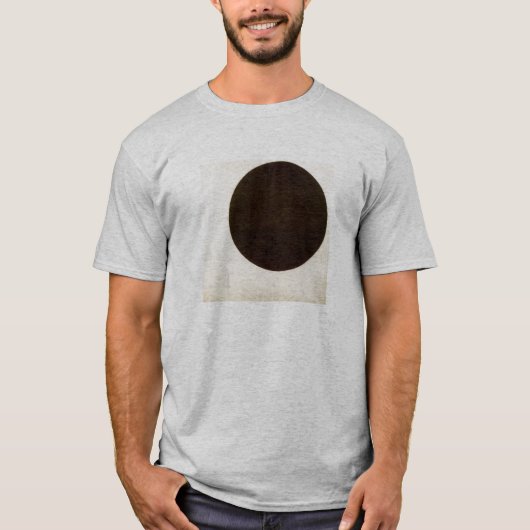 T-shirt Malevich, cercle noir (Devant)