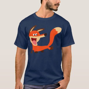 T-shirt malfaisant mignon de Fox de bande dessiné