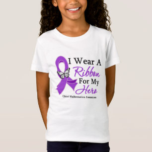 T-Shirt Malformation de Chiari je porte un ruban pour mon