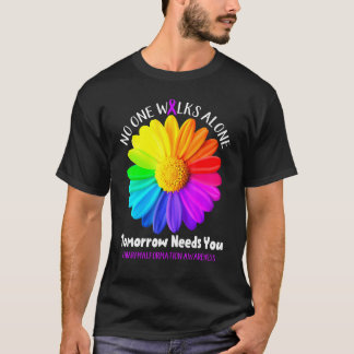 T-shirt Malformation de Chiari Personne ne marche seul dem