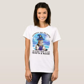 T-shirt Malgré Toute Ma Rage Drôle Mage Chat (Devant entier)
