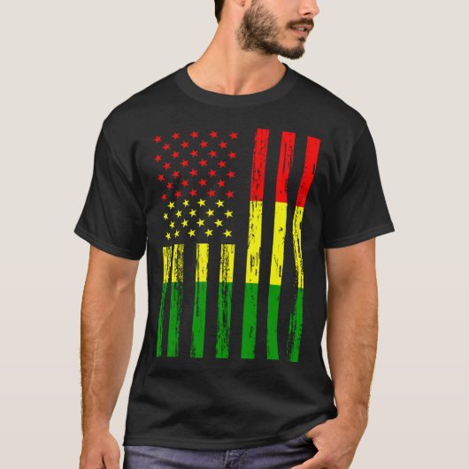 T-shirt Mali Drapeau Amérique US C'est dans mon ADN pour l (Devant)