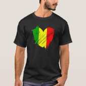 T-shirt Mali Drapeau J'aime Mali C'est dans mon ADN pour l (Devant)