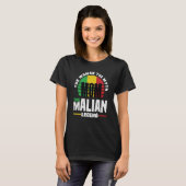 T-shirt Mali Mali Mali Mali Flag Flag Fête des mères (Devant entier)