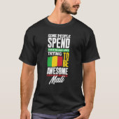 T-shirt Mali Mali Mali Mali Mali Drapeau (Devant)