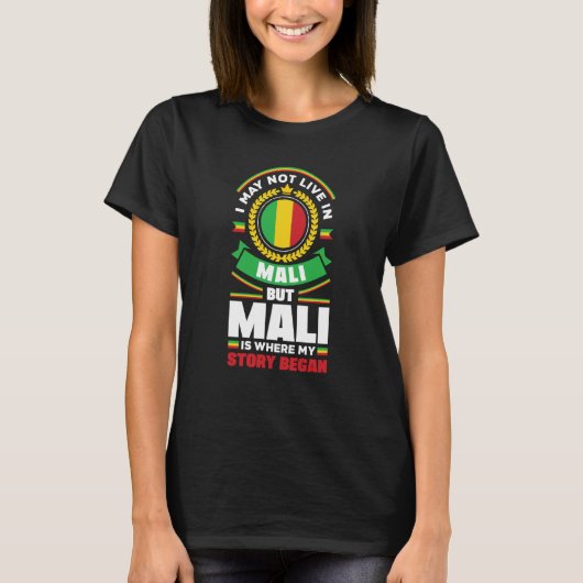 T-shirt Mali Mali Mali Mali Mali Drapeau (Devant)