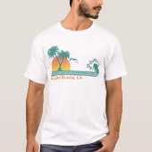 T-shirt Malibu Beach CA (Devant)