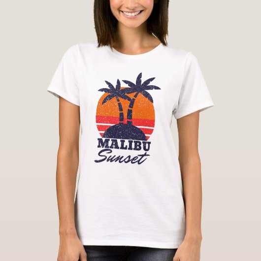 T-shirt Malibu Summer (Devant)