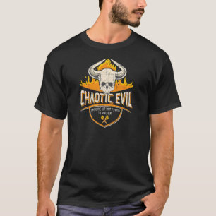 T-shirt Malin chaotique pour Nerdy Roleplaying jeux