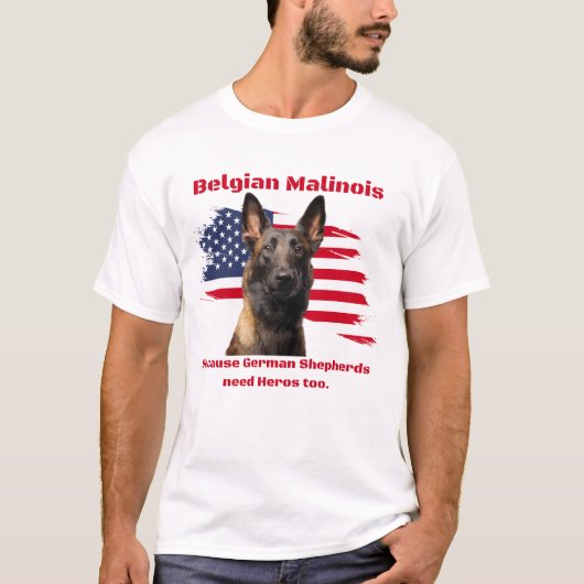 T-shirt Malinois belge (Devant)