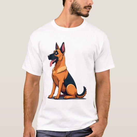 T-shirt Malinois belge (6) (Devant)