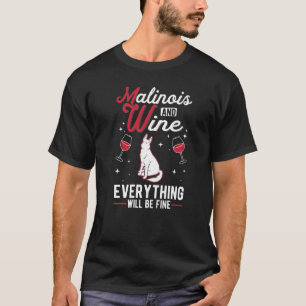 T-shirt Malinois Belge Et Vin Néerlandais Berger Chien Mec