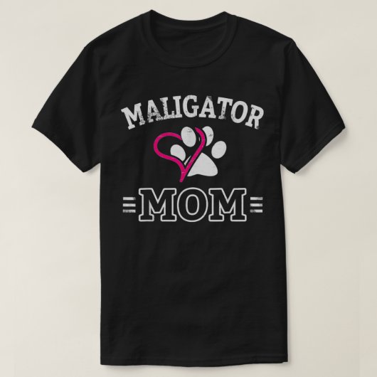 T-shirt Malinois belge Maligator Maman Drôle Chien Mama Ca (Design devant)