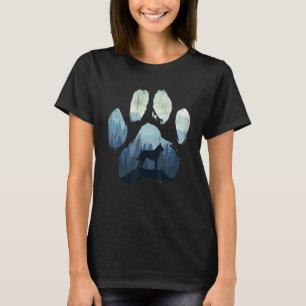T-shirt Malinois Belge Patte de Chien Maman Papa Montagnes