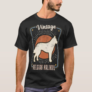 T-shirt Malinois Vintage rétro classique chien amour