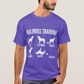 T-shirt Malinoisraining Malinois belgericks famille