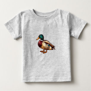 T-shirt Mallard Duck bird Baby Fine Jersey