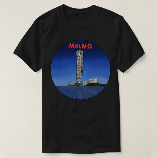 T-shirt Malmo scandinave Suède (Design devant)