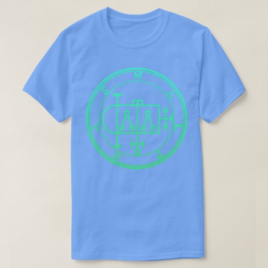 T-shirt Malphas Sigil Bâtiments Maisons Vert Gradient (Design devant)