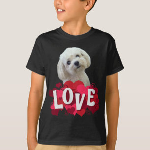 T-shirt Maltais Amoureux des chiens Puppy Propriétaire Mal