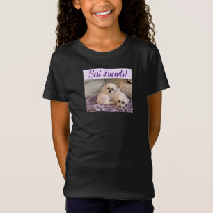 T-Shirt Maltais mignon et Shih Tzu de photo de chiens