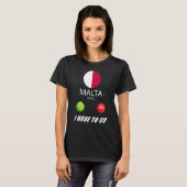T-shirt Malte Drapeau Souvenir Malte Appelle (Devant entier)