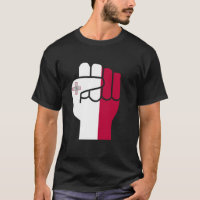 Malte Poing Vêtements Maltais Drapeau Posé Poing