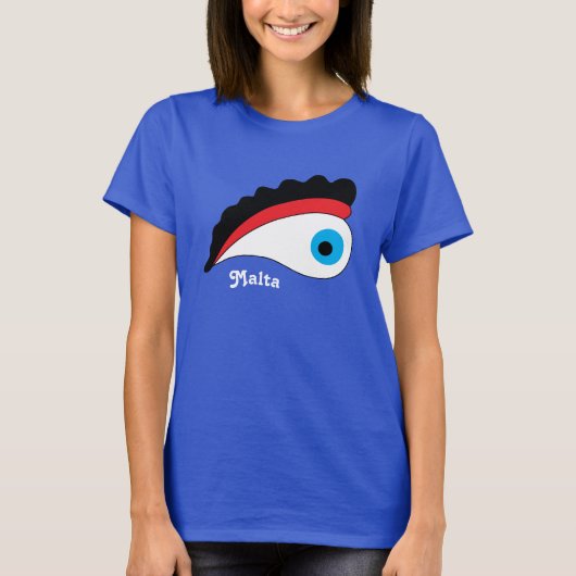 T-shirt Malte Vacances Bateau De Pêche Oeil De Protection (Devant)