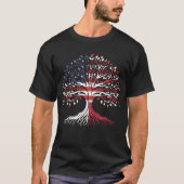 T-shirt Maltese American Groottes arbre Pays (Devant)