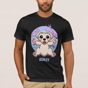T-shirt Maltese Kawaii Cute Cadeau chien animal