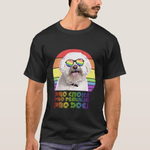 T-shirt Maltese Pro Choice Pro Feminism Pro Chiens LGBTQ F