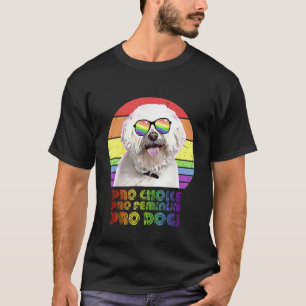 T-shirt Maltese Pro Choice Pro Feminism Pro Chiens Lgbtq F