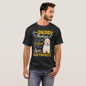 T-shirt Maltipoo Cher Papa Merci D'Être Mon Père (Devant entier)