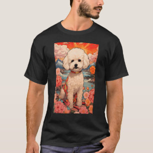 T-shirt Maltipoo Chien esthétique Japonais Ukiyo e 2
